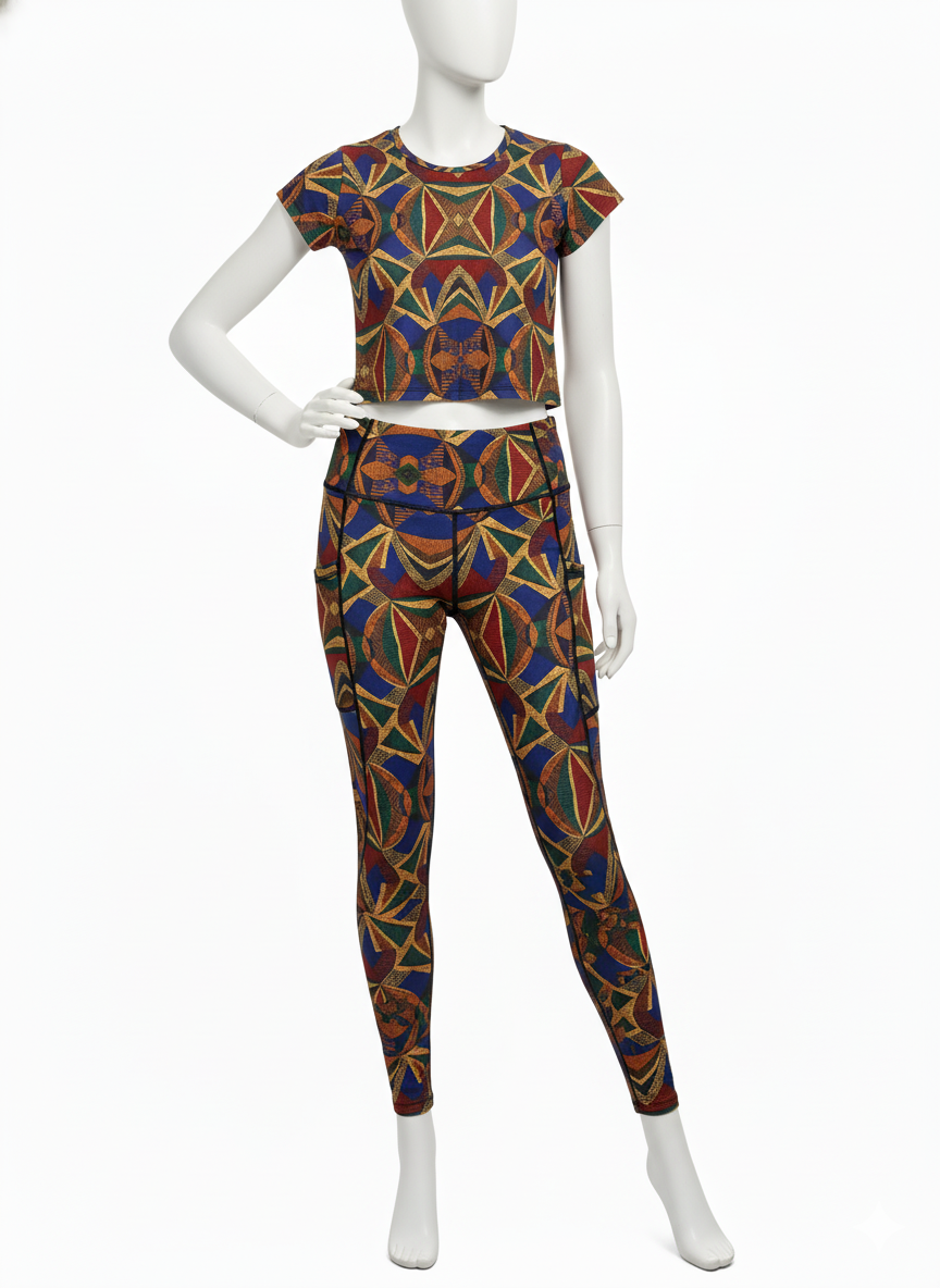 DCActv Multicolour Long Leggings