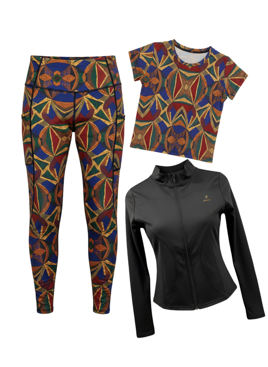 DCActv Multicolour Leggings Set