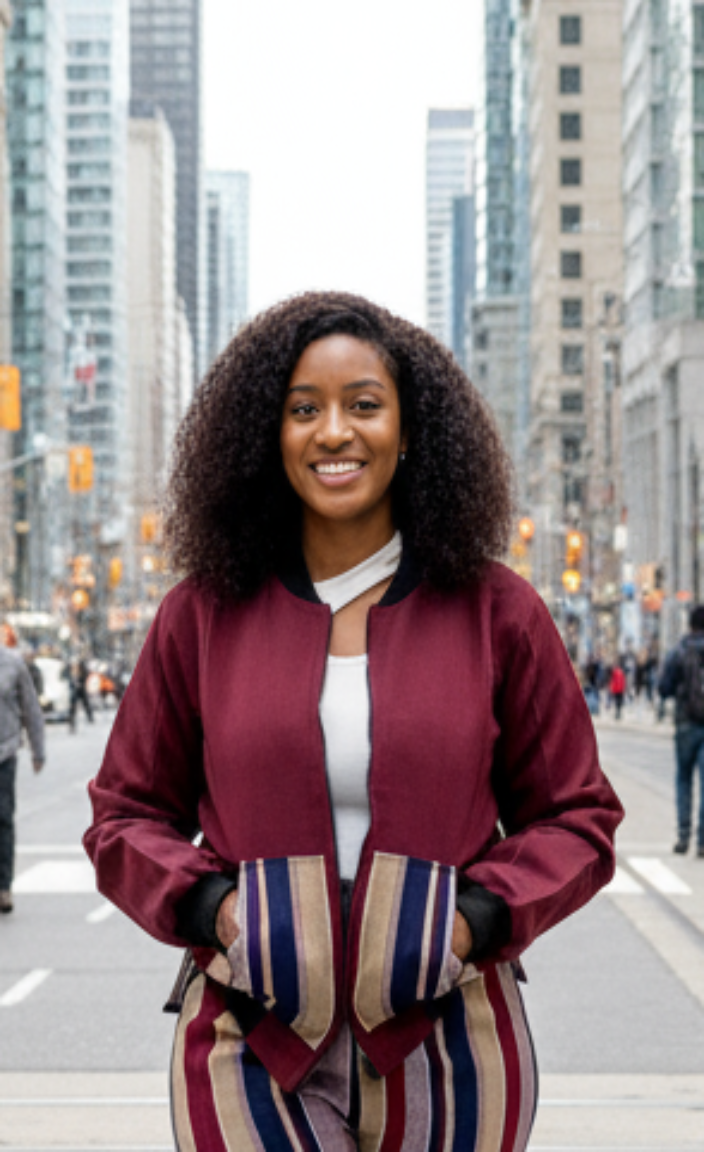 DCRTW Aso-Oke Bomber Jacket